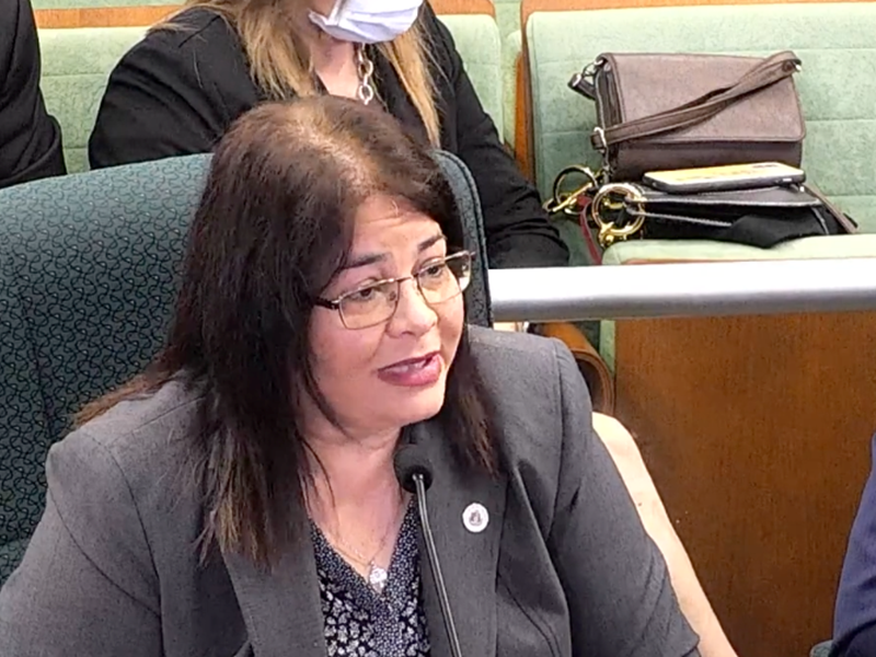 La presidenta interina de la UPR, doctora Mayra Olavarría Cruz.